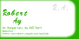 robert ay business card
